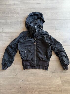 Athleta Point Reyes bomber jacket - black - size XXS
